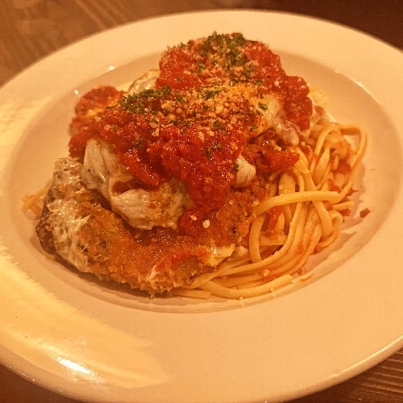 Eggplant Parmigiana.