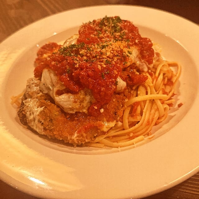Eggplant Parmigiana.
