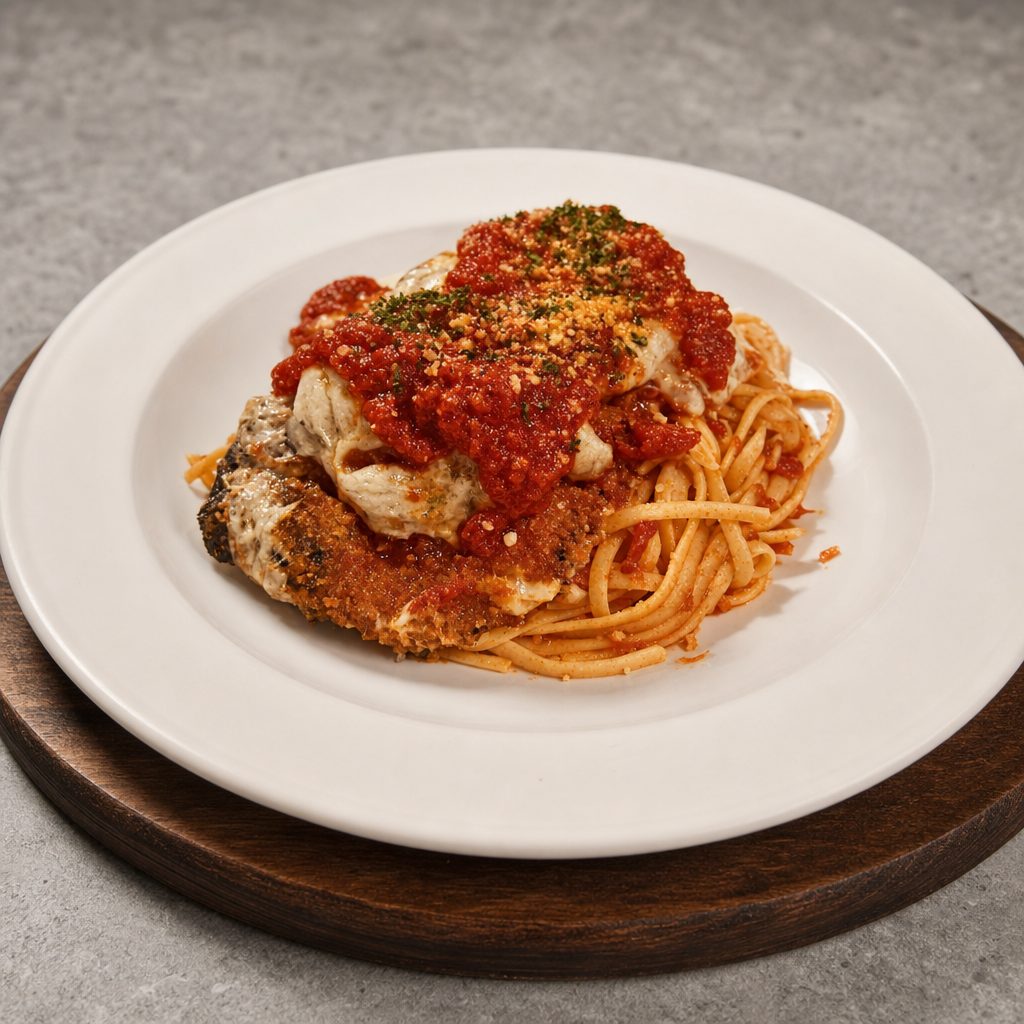 Eggplant Parmigiana.