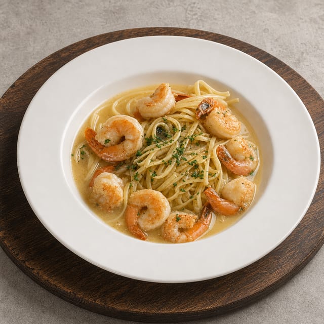 Shrimp Scampi Pasta.