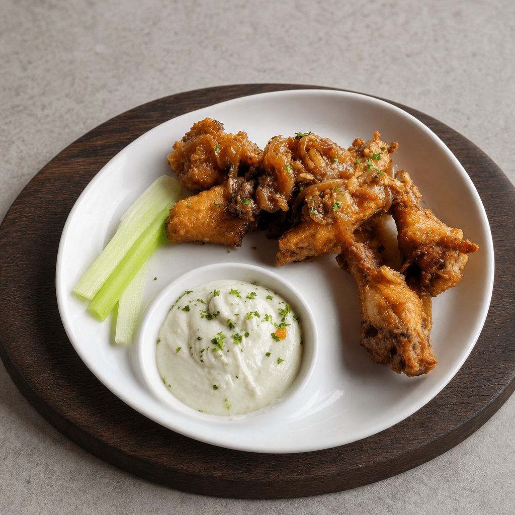 Wood Fired Wings.