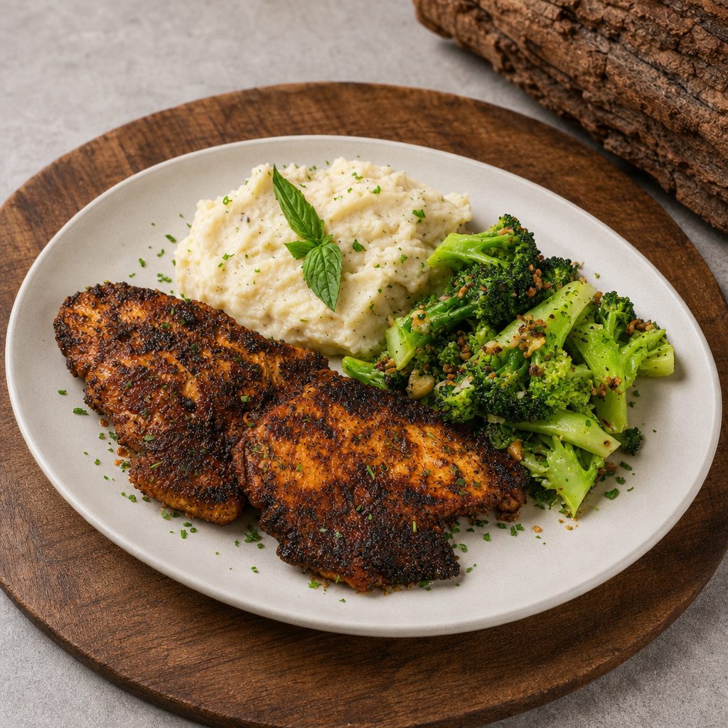 Blackened Chicken.