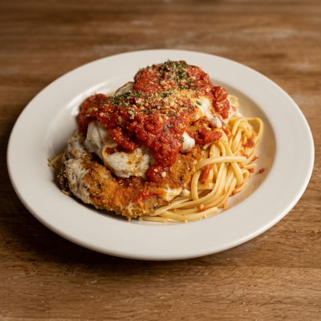 Eggplant Parmigiana.