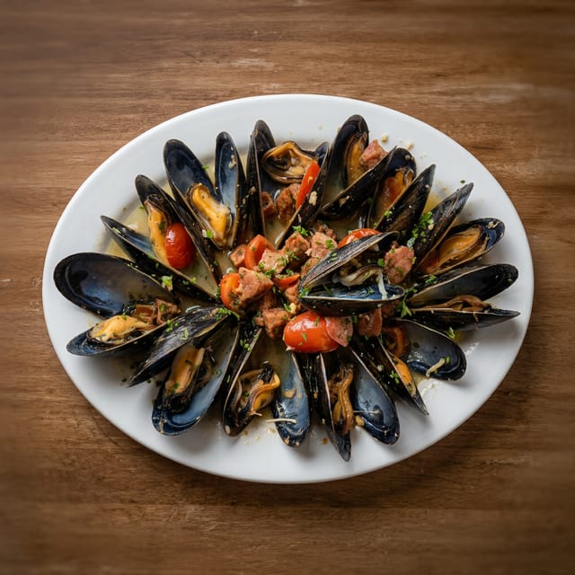 Mussels Al Forno.
