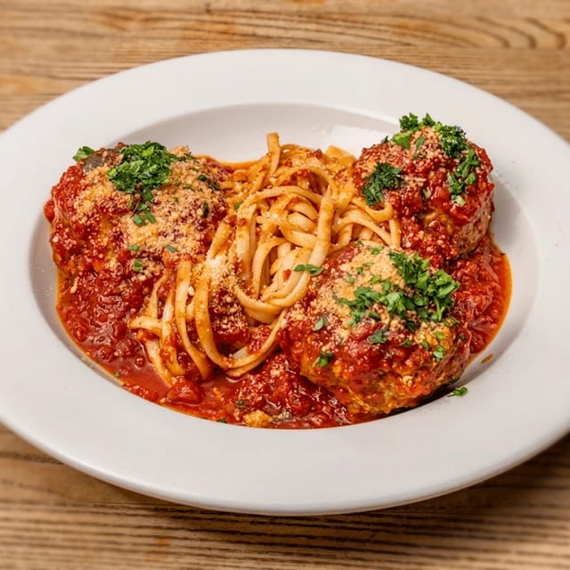 Linguini Meatballs.